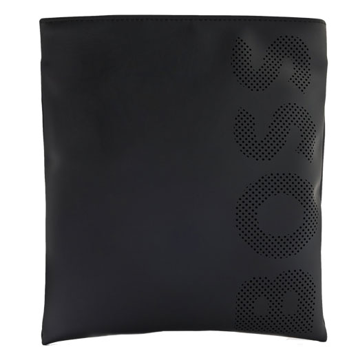 Black Goodwin Faux Leather Envelope Bag