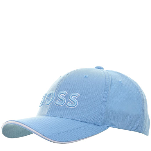 Light Blue Piqué Mesh Cap with 3D Logo