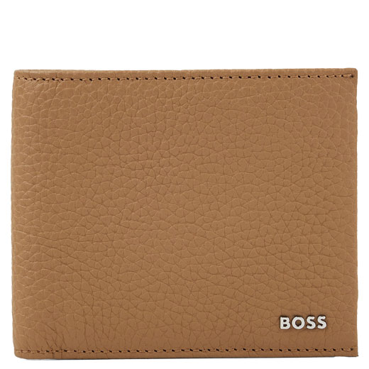 Light Brown Soft Grain Crosstown 8CC Billfold Wallet