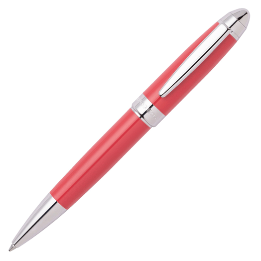 Icon Ballpoint Pen Coral & Chrome