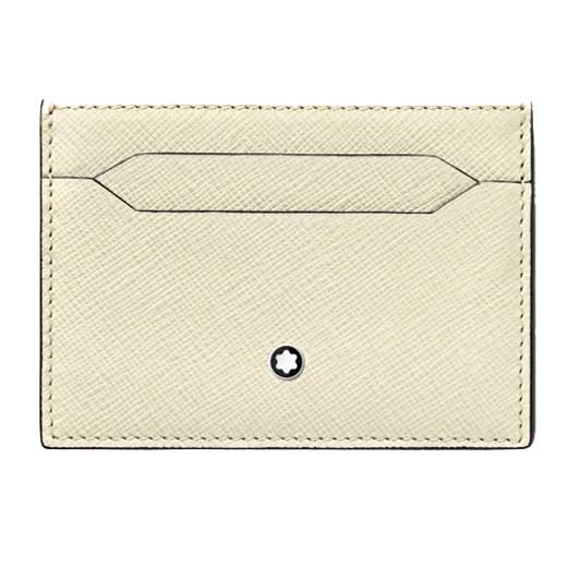Sartorial Ivory Leather Card Holder 5CC