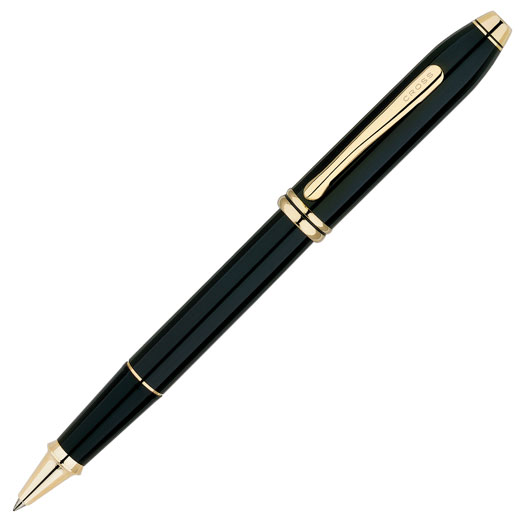 Black Lacquer Townsend Rollerball Pen