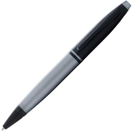 Matte Gray & Black Lacquer Calais Ballpoint Pen