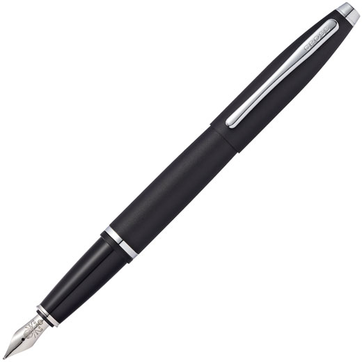 Matt Black Lacquer Calais Fountain Pen