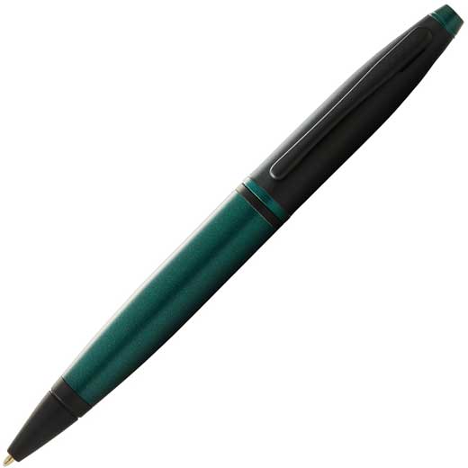 Matte Green & Black Lacquer Calais Ballpoint Pen