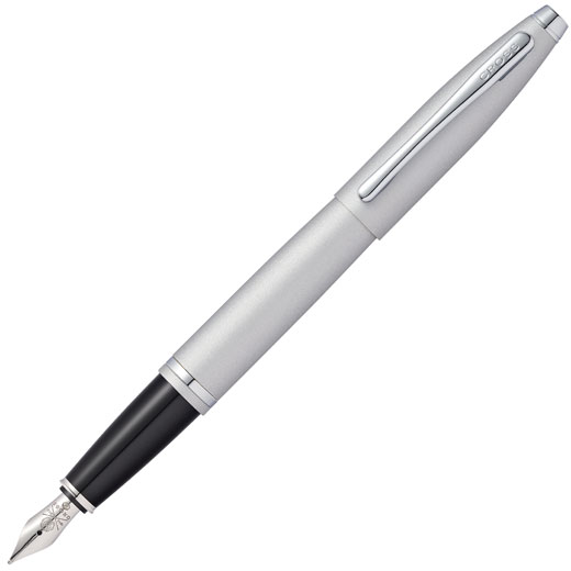 Satin Chrome Calais Fountain Pen