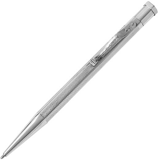 Diplomat Hexagonal Silver Barley Ballpoint Pen
