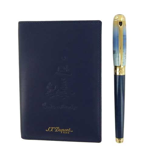 Line D Monet Fountain & Passport Holder Pen Set