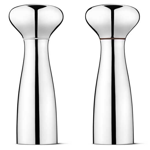 Stainless Steel Alfredo Salt & Pepper Shakers