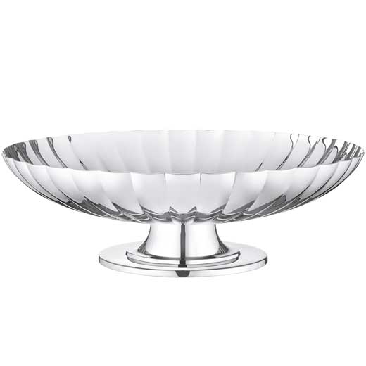 Stainless Steel Bernadotte Dish on Stand