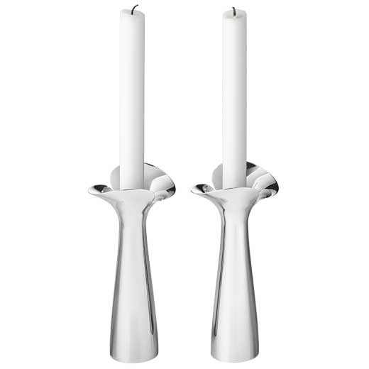 Stainless Steel Bloom Botanica Candle Holders