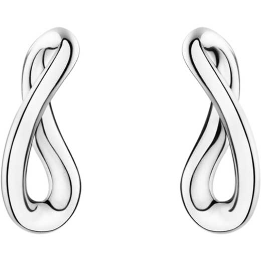 Small Sterling Silver Infinity Earrings