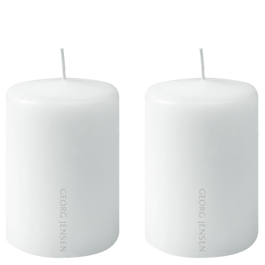 White Paraffin Pack of 2 Mini Candles