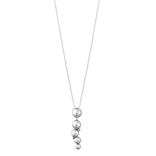 Oxidised Sterling Silver Moonlight Grapes Drop Pendant Necklace