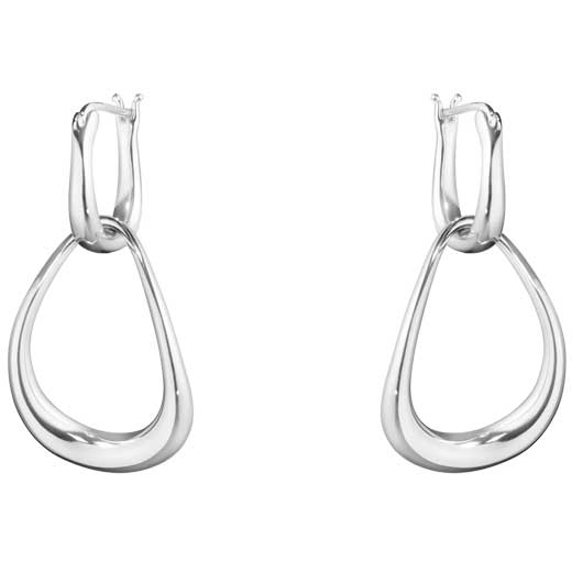 Sterling Silver Offspring Interlocked Earrings