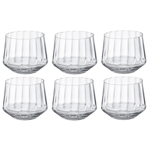 Crystal Set of 6 Bernadotte Tumbler Glasses