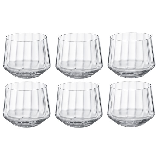 Crystal Set of 6 Bernadotte Tumbler Glasses