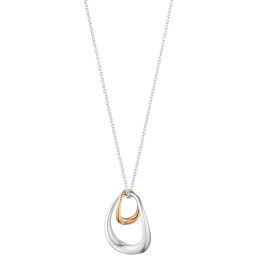 Sterling Silver and 18 KT. Rose Gold Offspring Pendant