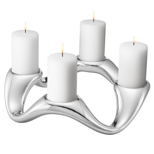 Stainless Steel Round Cobra Candle Holder