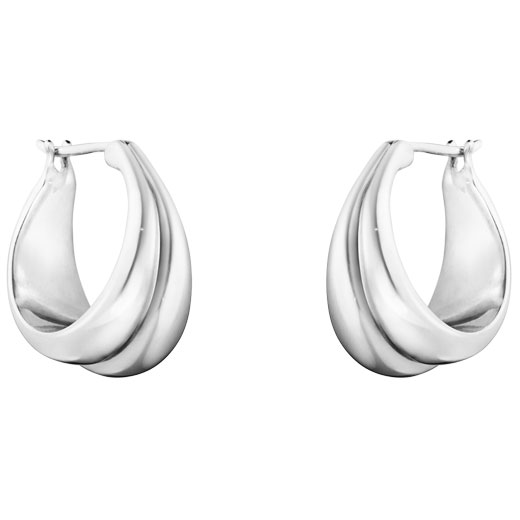 Sterling Silver Curve Medium Earrings