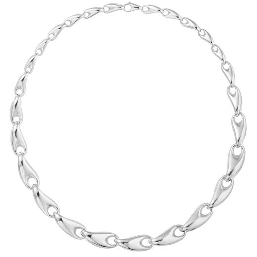 Sterling Silver Reflect Graduated Necklace