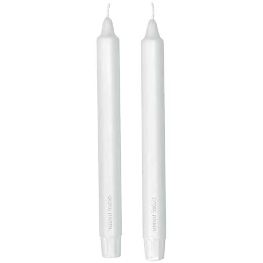 Tall White Stearin Candle Set