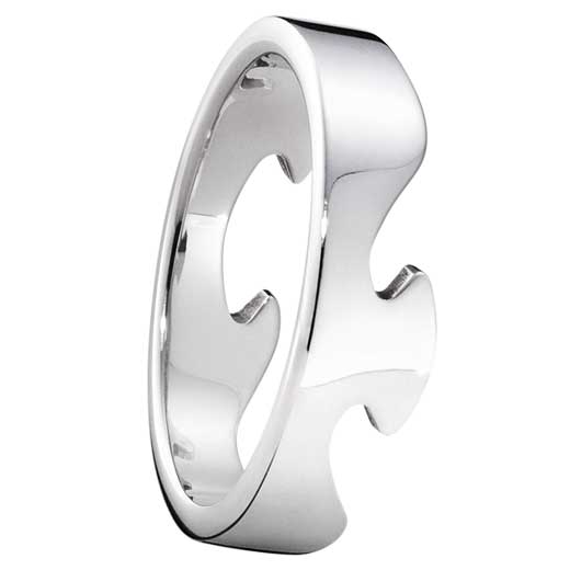 White Gold Fusion End Ring
