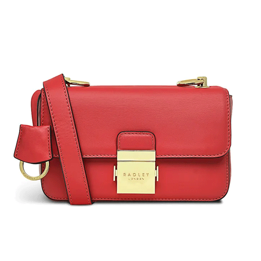 Red Hanley Close Mini Flap Over Bag