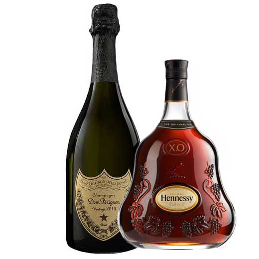 Vintage Brut 2015 Champagne & Hennessy X.O Cognac Duo