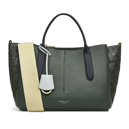 Hillgate Place Faux Croc Multiway Bag Green