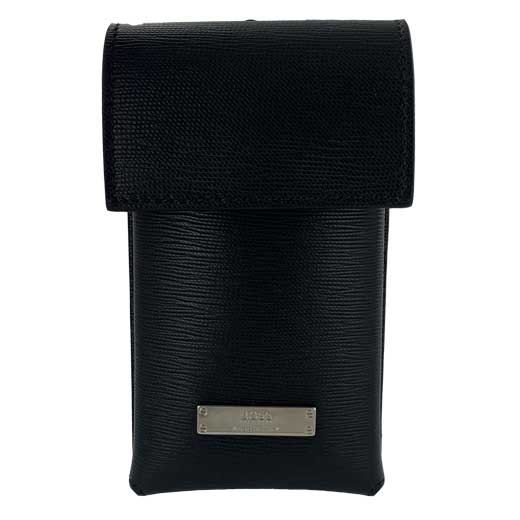 Black Gallery Italian Leather Neck Pouch