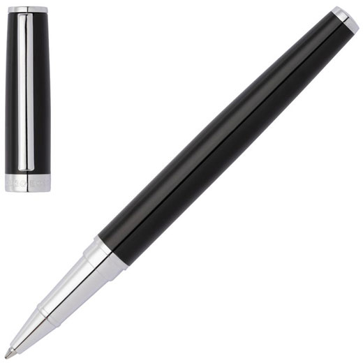 Black Gear Icon Rollerball Pen