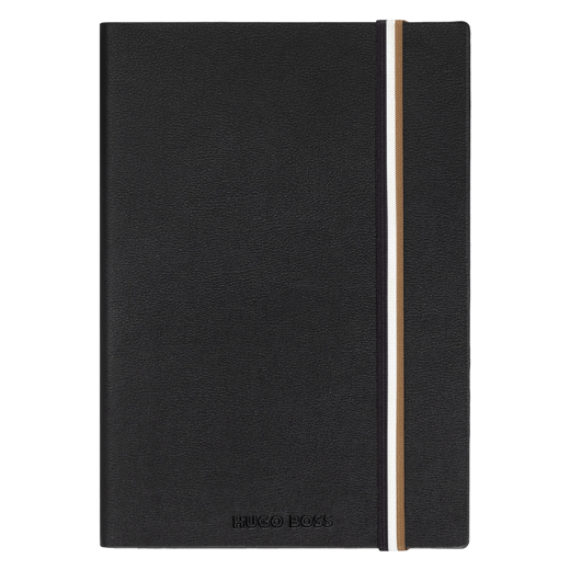 Iconic Lined A5 Notebook Black 