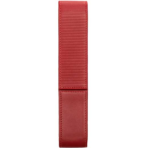 A 314 Red Nappa Leather 1 Pen Pouch