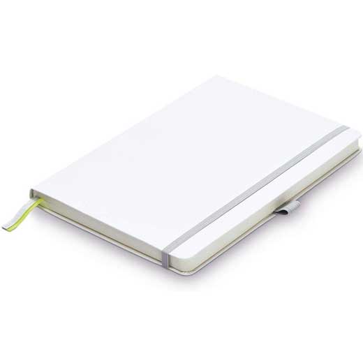 White A5 Softcover Ruled Notebook