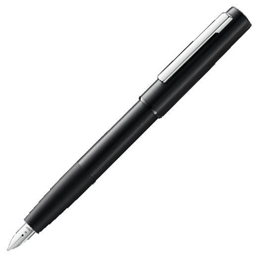 Aion Matte Black Aluminium Fountain Pen 