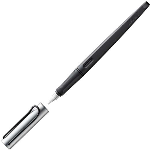 Joy Black & Aluminium 1.5 mm Calligraphy Fountain Pen