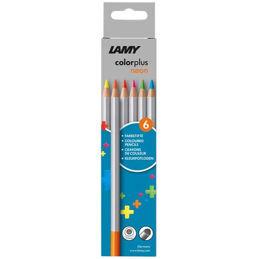 Colourplus Neon Pencils Pack of 6
