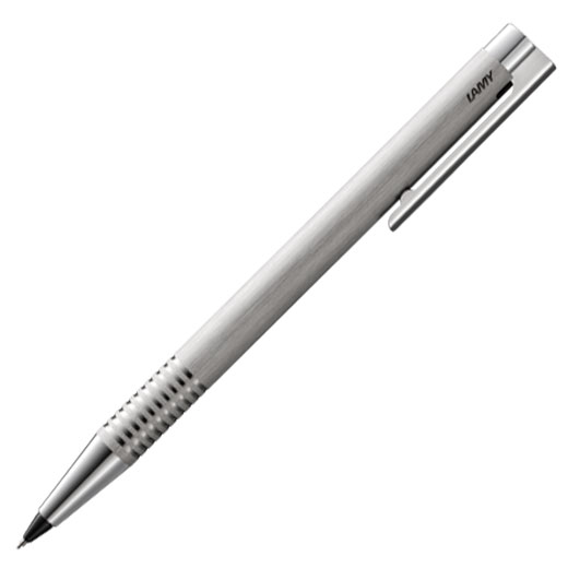 Logo Brushed Stainless Steel Mechanical Pencil