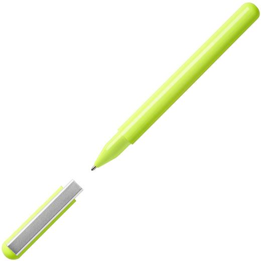 Glossy Yellow C-Pen Ballpoint with Flash Memory