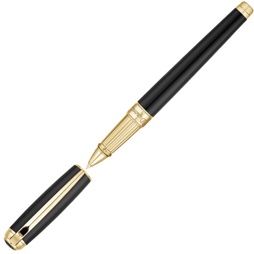 Line D Black and Gold Rollerball Pen