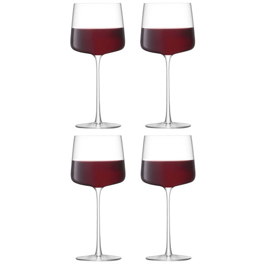 Standard Metropolitan 4 x Red Wine Glasses