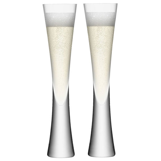 Signature Moya 2 x Champagne Flutes