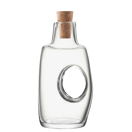 Signature Void Oil/Vinegar Bottle with Cork Stopper