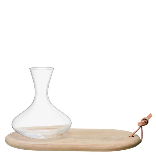 Signature Wine Carafe & Oak Cheese Board