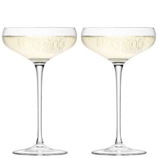 Signature Wine 2 x Champagne Saucers