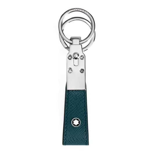 Sartorial Key Fob Cyprus Blue Saffiano Leather