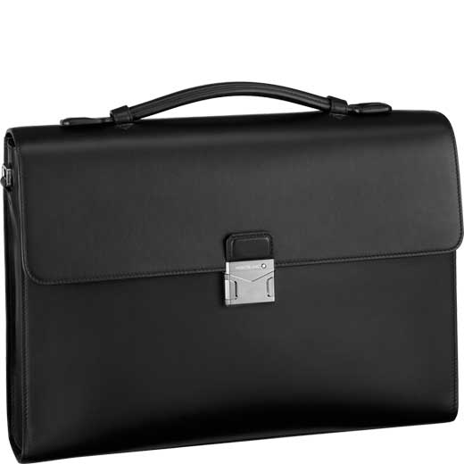 Montblanc Black Meisterstück Urban Laptop Case | Wheelers Luxury Gifts