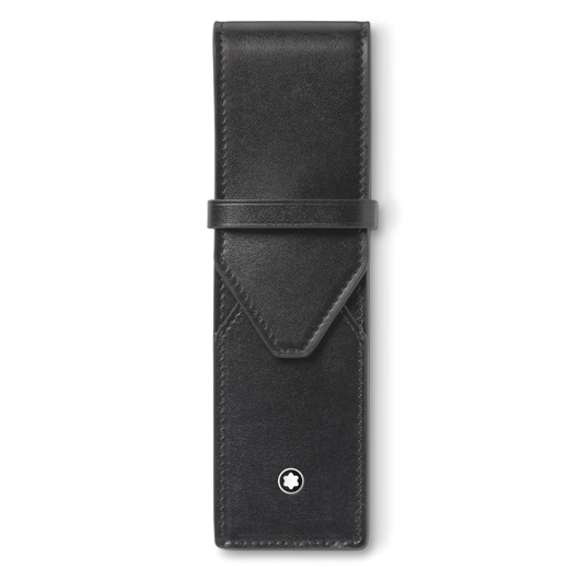 Meisterstück Black Leather 2 Pen Pouch
