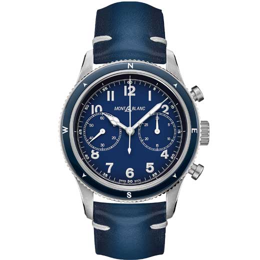 1858 Automatic Chronograph Blue Sfumato Watch